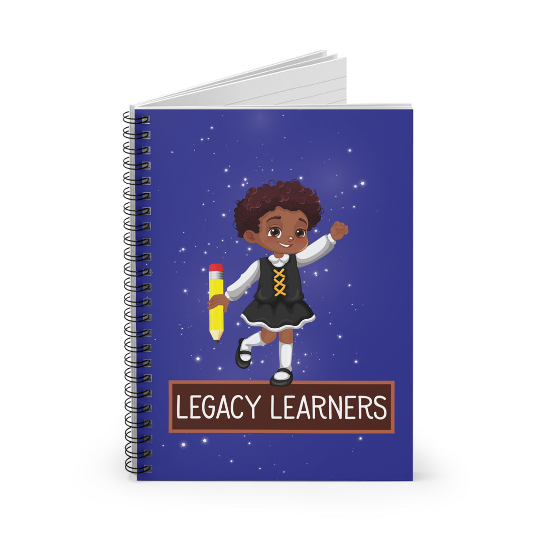 Legacy Learners Blue Spiral Notebook