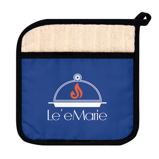 Le' eMarie Blue Pot Holder with Pocket