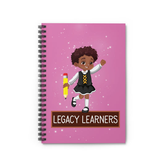 Legacy Learners Pink Spiral Notebook