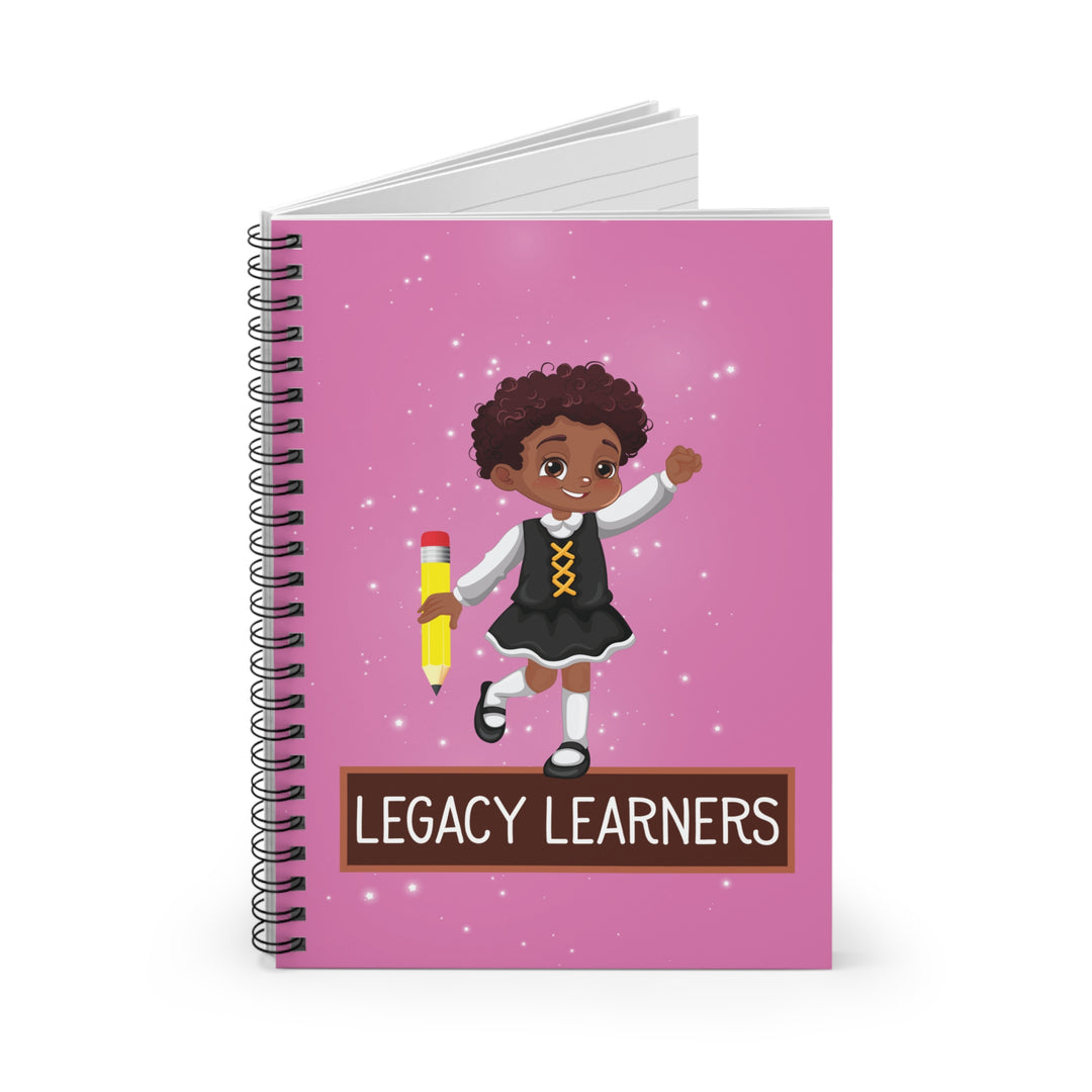 Legacy Learners Pink Spiral Notebook