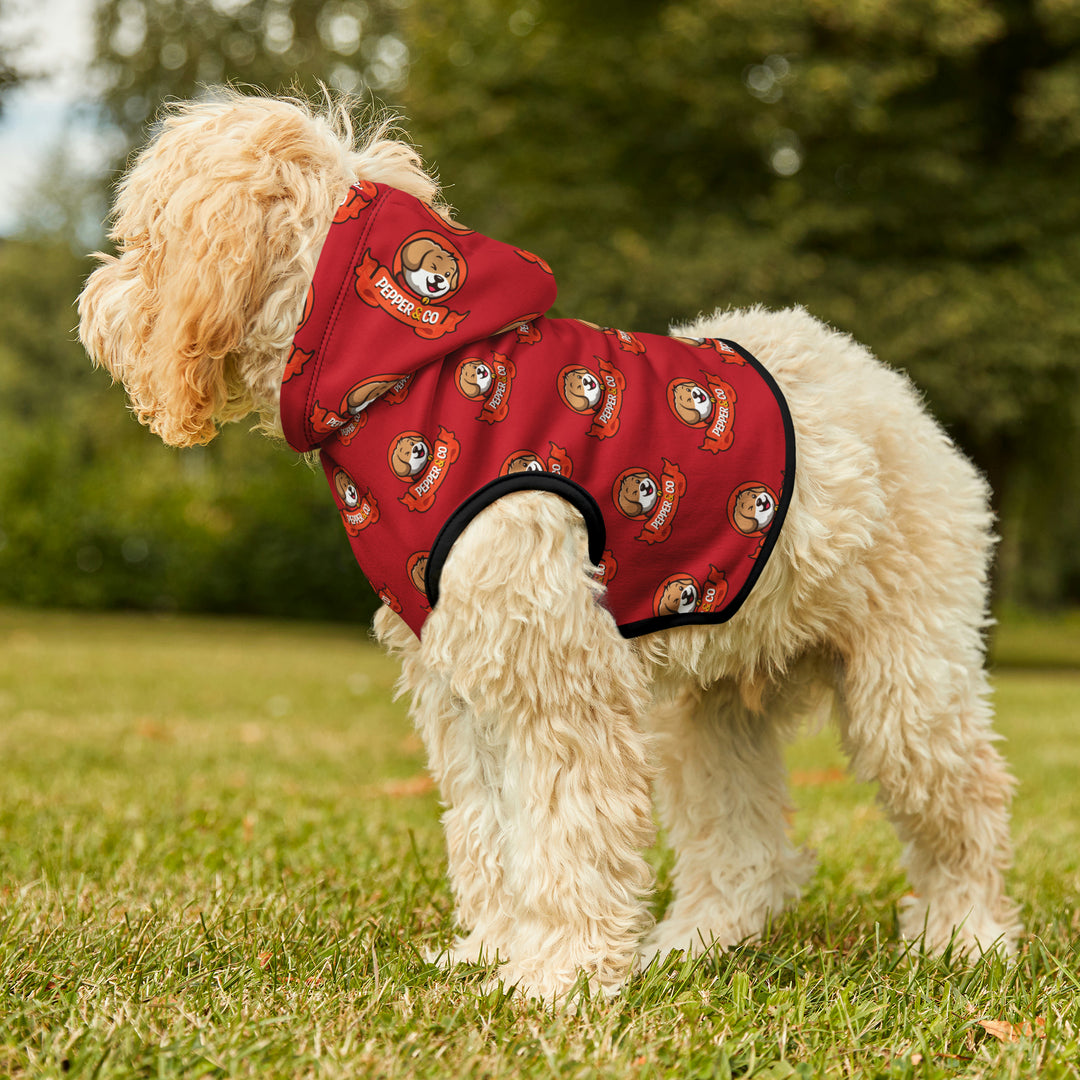 Pepper & Co. Red Pet Hoodie