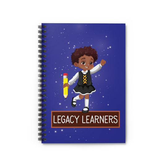 Legacy Learners Blue Spiral Notebook