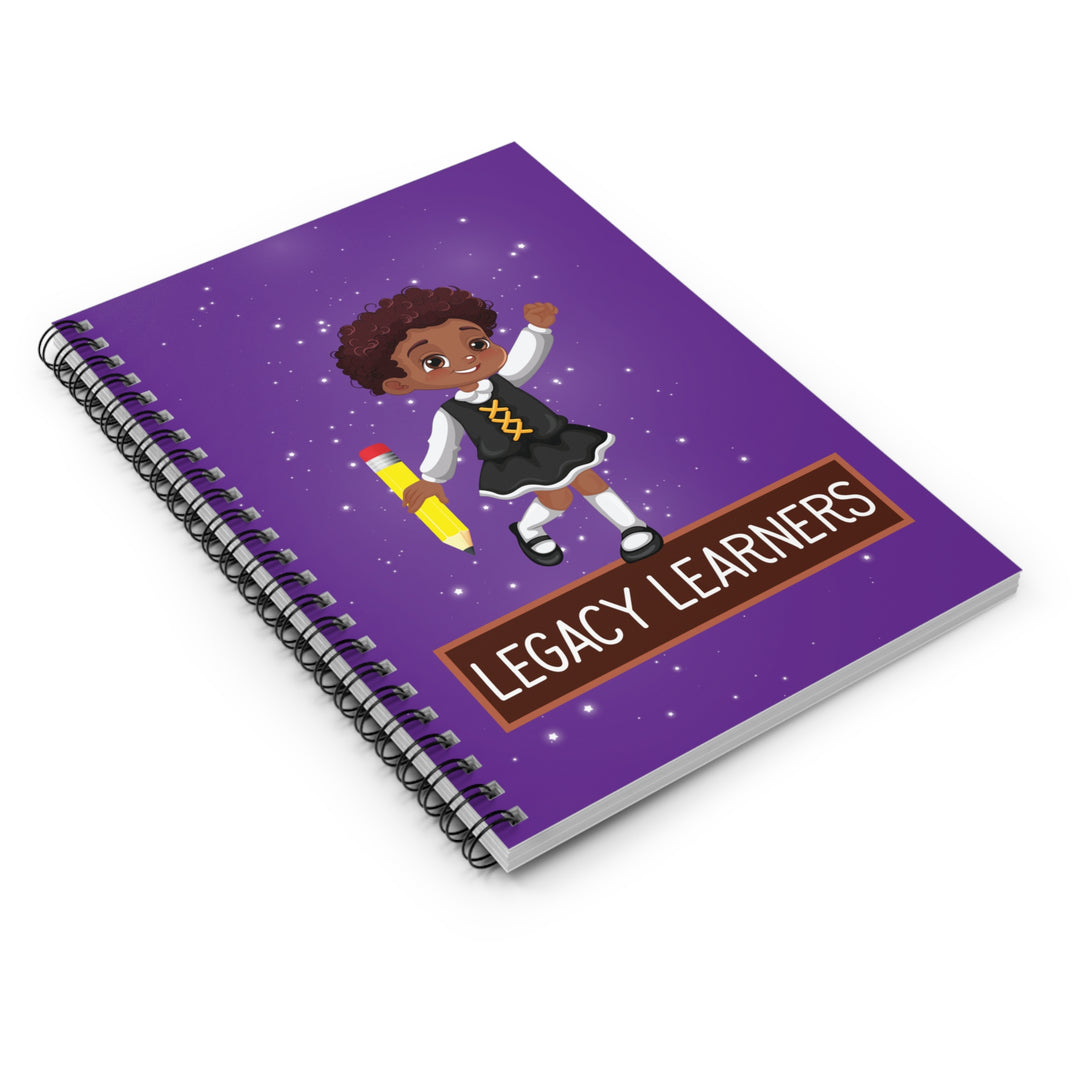 Legacy Learners Purple Spiral Notebook