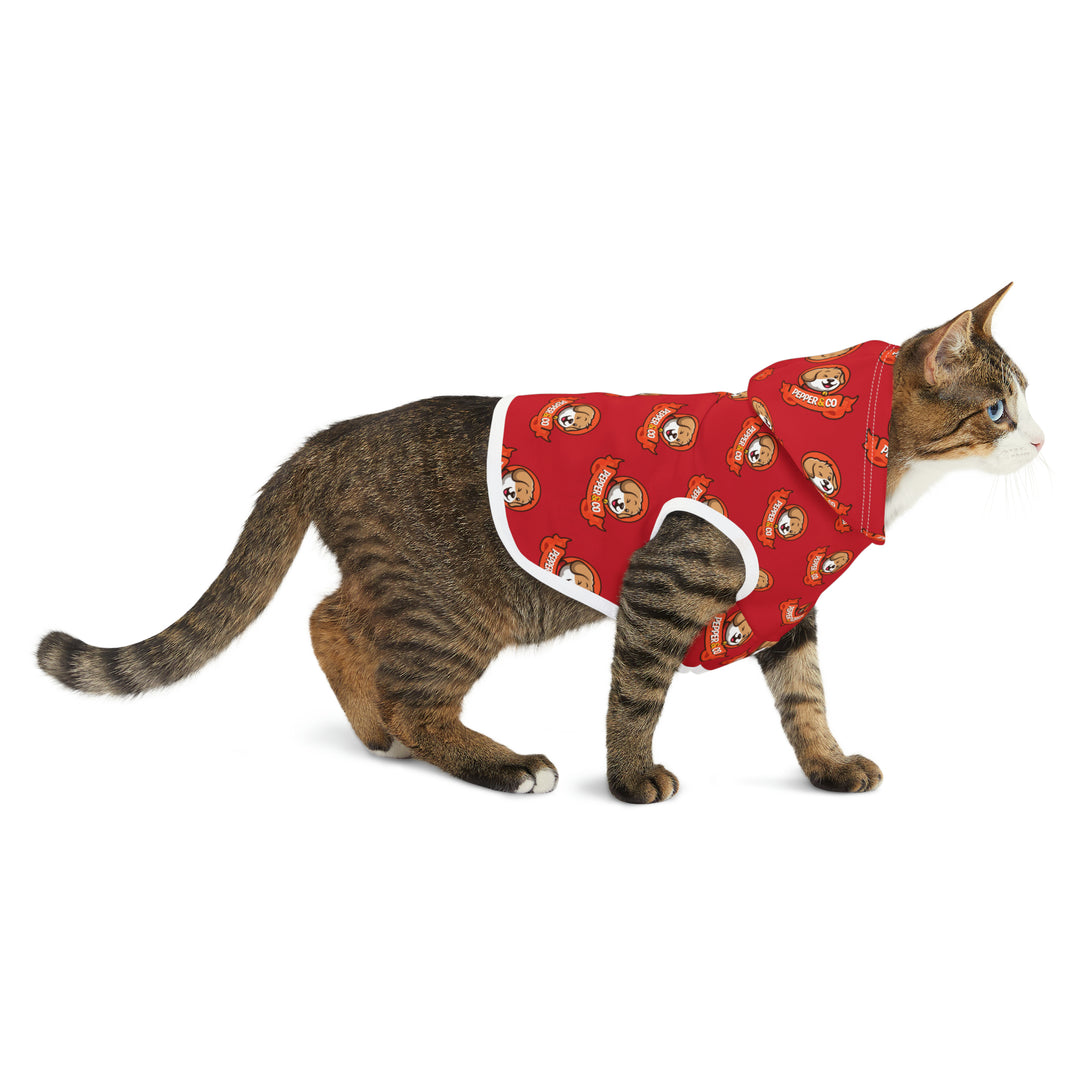 Pepper & Co. Red Pet Hoodie