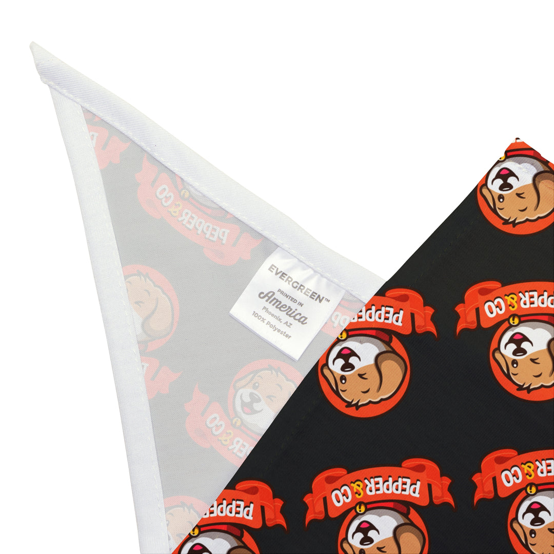 Pepper & Co. Black Pet Bandana