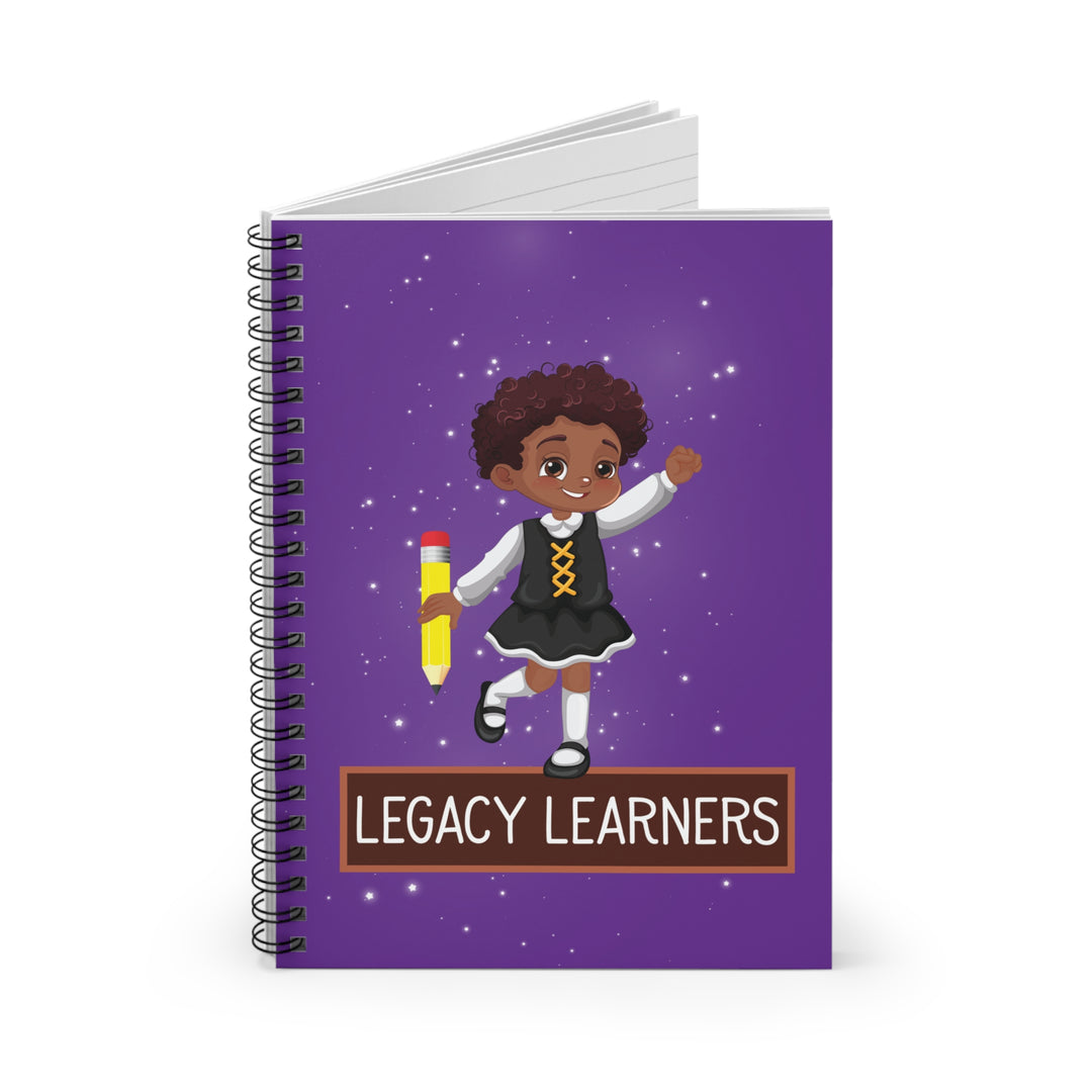 Legacy Learners Purple Spiral Notebook