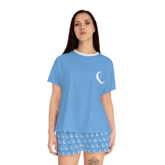 NAIComfyKellections Light Blue Women's Short Pajama Set