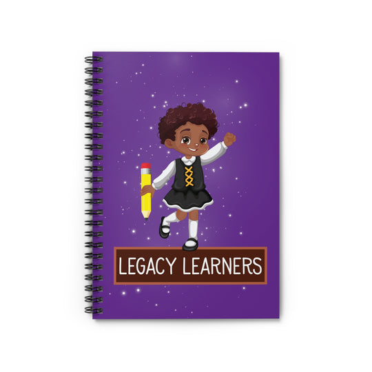 Legacy Learners Purple Spiral Notebook