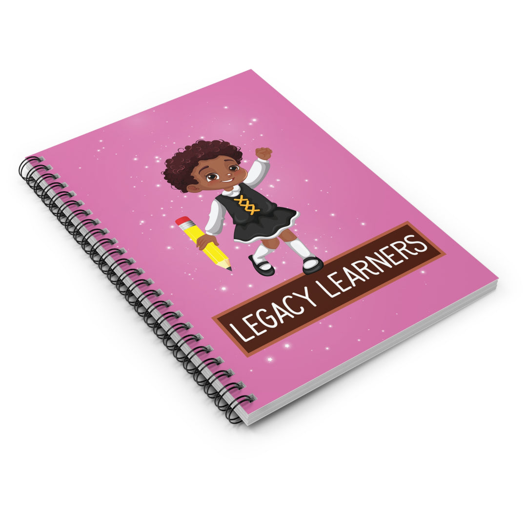 Legacy Learners Pink Spiral Notebook