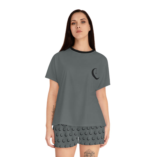 NAIComfyKellections Women's Grey Short Pajama Set