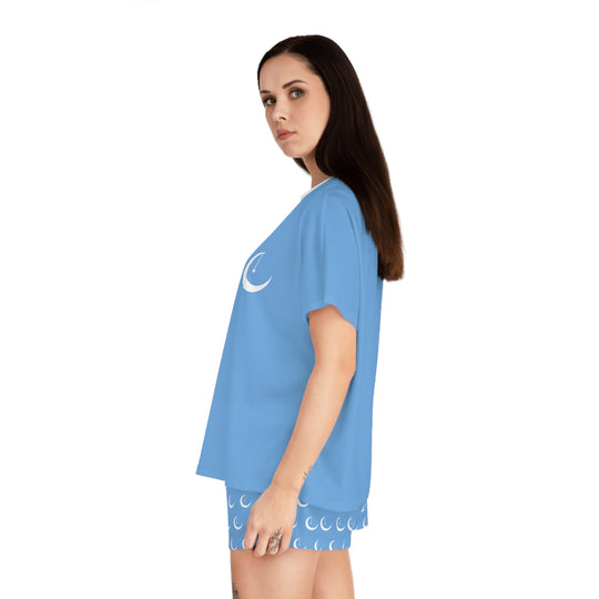 NAIComfyKellections Light Blue Women's Short Pajama Set